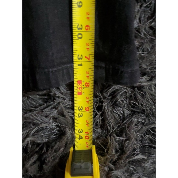 DG2 by Diane Gilman M/Tall Silver Beading Stretch Elastic Waist Black Jeans - Picture 9 of 12